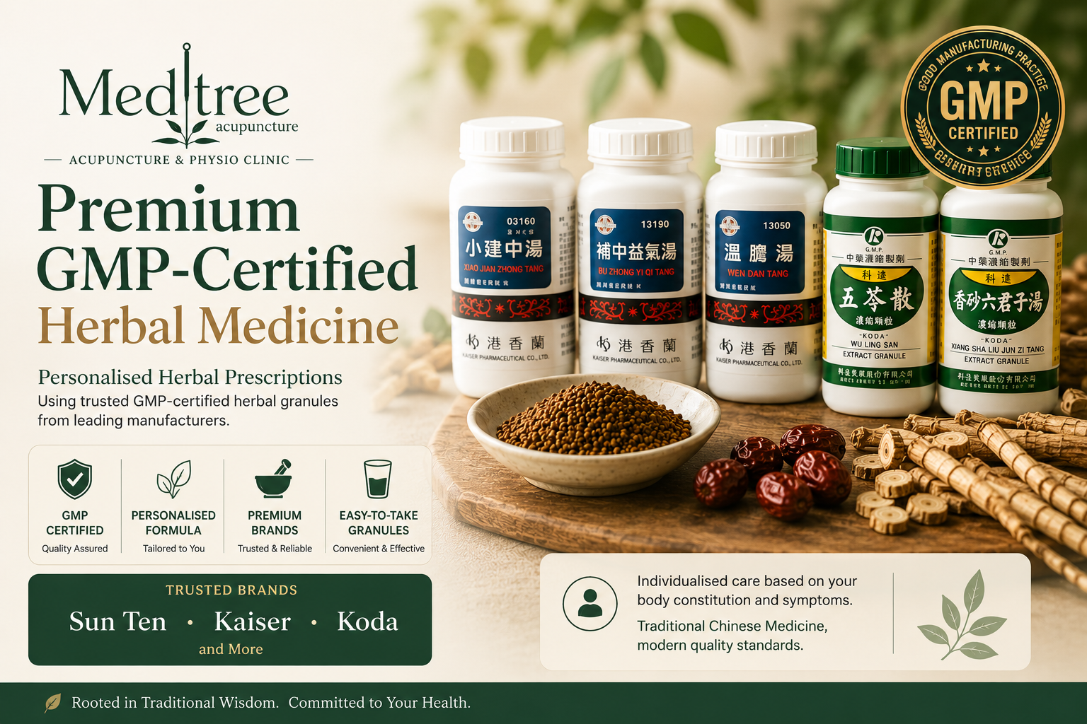 Premium GMP-certified herbal medicine granules